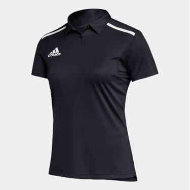 Imagem de adidas Camisa polo feminina Team Issue XS preto-branco