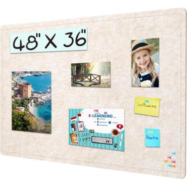 Imagem de Quadro de avisos Hrrtyueg Large Felt 120 x 90 cm com alfinete