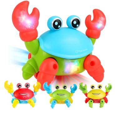 Imagem de Brinquedo Caranguejo Dançante Siri Fujão com Luz LED e Música Pega caranguejo Premium - Brinquedo Interativo Infantil