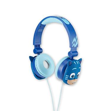 Imagem de Sakar Fones de ouvido over-ear PJ Masks para crianças – faixa de cabeça ajustável, som estéreo, cabo sem emaranhamento, controle de volume e conector de 3,5 mm – perfeito para escola, casa e viagens