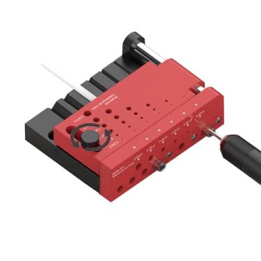 Imagem de Gabarito de guia de broca localizador central de haste redonda, kit de gabarito de cavilha, guia de broca, ajuste de gabarito autocentralizado, furo de perfuração para ferramenta de construção de