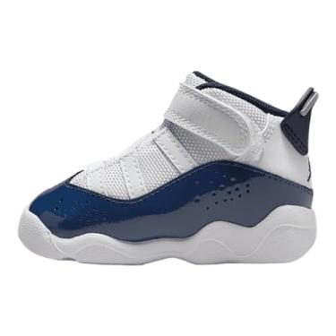 Imagem de Tênis infantil Jordan 6 Rings (323420-124, branco/cinza neutro/azul-marinho), Branco/cinza neutro/azul marinho, 6 Toddler