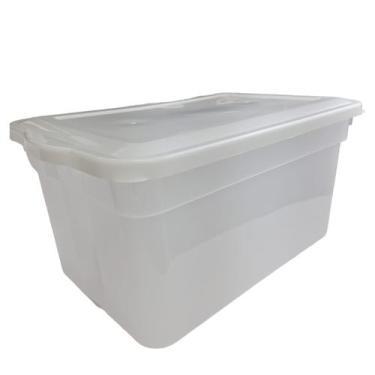 Imagem de CAIXA ORGANIZADORA 47L 39x59,6x28,6CM COM TAMPA 0600 BIOPRATIKA - PLEI