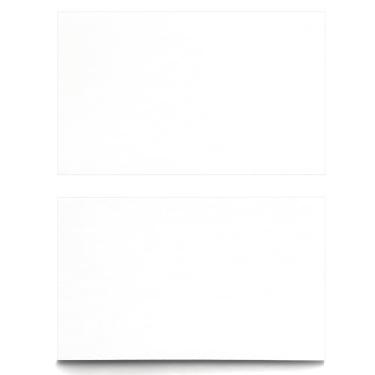 Imagem de ITZAMNA Mini cartolina de 8,9 x 5 cm, 230 g/m², para artesanato, scrapbook, etiquetas, desenho, cartões de notas, pacote com 100 brancos