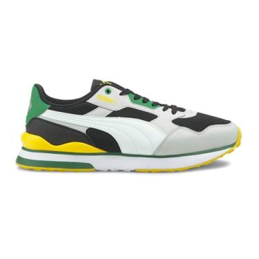 Imagem de PUMA Tênis masculino R78 Futr, Puma preto-puma branco-cinza geleira, 5