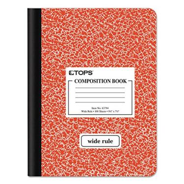 Imagem de TOPS 63794 Livro de Composição com Capa Rígida, Legal/Largo, 24 x 18 cm, Branco, 100 folhas