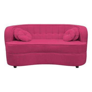 Imagem de Sofá Curvo 3 Lugares Orgânico Sala Recepção Escritório Decorativo Luxo