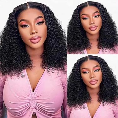 Imagem de Peruca Maytune Curly Bob 100% cabelo humano 16 cm Wear and Go