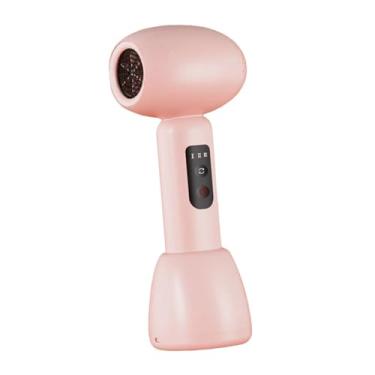 Imagem de oshhni Secador de cabelo sem fio para bebês, secador de cabelo, leve, profissional para bebês e crianças com base de carregamento, ar suave para viagens, Rosa