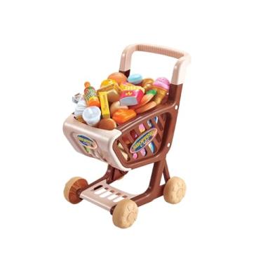 Imagem de Kit Infantil de Carrinho de Supermercado com 62 Acessórios, Brinquedo Educativo para Crianças