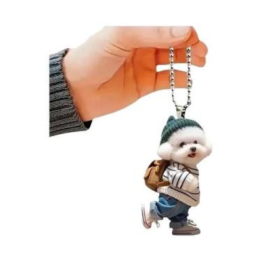 Imagem de Pingente De Espelho Retrovisor Em Forma De Cachorrinho Para Carro, Orn