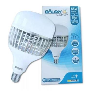 Imagem de Lampada Led Mista Bulbo Alta Potencia 65w 6500k Bivolt E27/E40 Galaxy