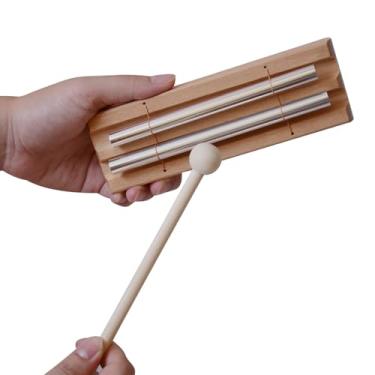 Imagem de Barra de sino de tom solo com martelo para meditação, ioga, gerenciamento de sala de aula, terapia de som, alívio do estresse, cura de chacras (tom 2)