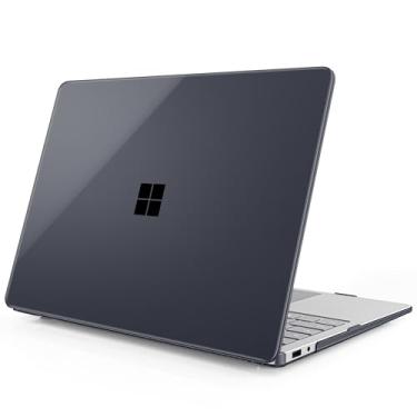 Imagem de Mektron Capa transparente para laptop Microsoft Surface 2025 Windows 11 Copilot+ PC Surface Laptop 13 polegadas capa para tela sensível ao toque serve no modelo 2095, preto cristal