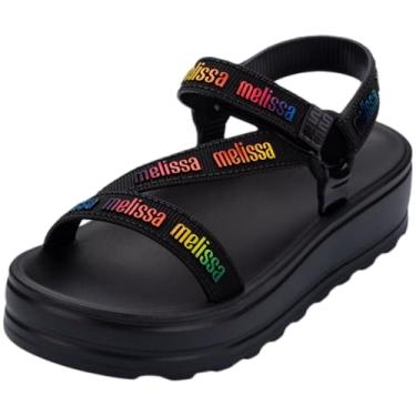 Imagem de Sandalia Feminina Conforto Flatform Stripes M Lover Melissa