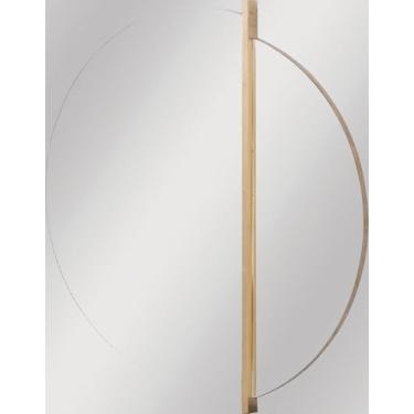 Imagem de Espelho Bipartido 60x65cm Dourado Quarto Sala Banheiro