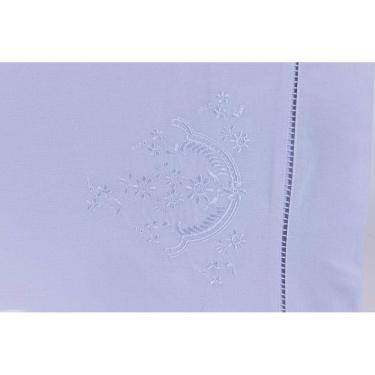 Imagem de Jogo De Lençol Cama Viúva 100% Algodão 200 Fios 3 Pçs Branco