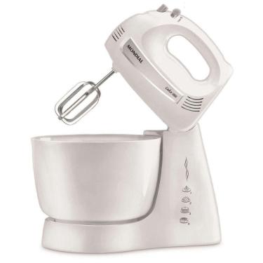 Imagem de Batedeira de bolo mondial cake inox branca 500w turbo 220v