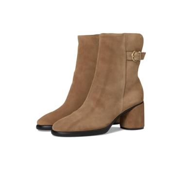 Imagem de ECCO Bota feminina esculpida de luxo 55 mm de cano médio, Camurça de camelo, 8-8.5