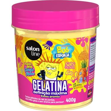 Imagem de Salon Line Gelatina Definição Máxima Bob Esponja, SOS Cachos Kids, Perfume de Abacaxi, 400g