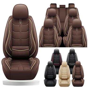Imagem de Capas de assento de carro adequadas para Cadillac Escalade 2000-2025, capa de assento de carro para 7 assentos, antiderrapante, impermeável, respirável, couro sintético, capas de assento automotivas