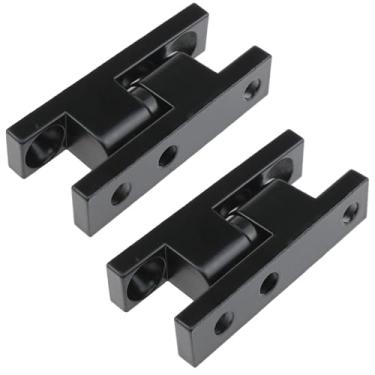 Imagem de Dsjnf Dobradiça dobrável destacável de liga preta de 65 x 29 x 15 mm CL215 Dobradiça removível adequada para armário de janela de porta e dobradiças de porta de armário de sapatos, 2 peças