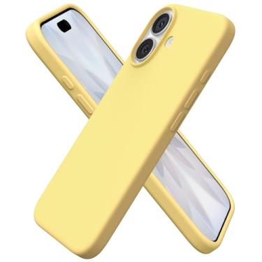 Imagem de ORNARTO Compatível com iPhone 17, capa protetora fina de silicone líquido com 3 camadas de borracha gel macia à prova de choque para iPhone 17 de 6,3 polegadas com forro de microfibra antiarranhões