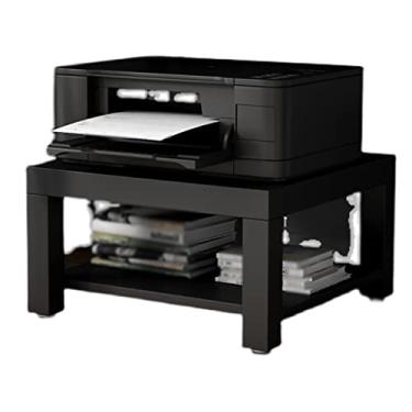 Imagem de Suporte de impressora do chão ao teto, suporte de impressora de escritório, pequeno rack de geladeira embaixo da mesa, suporte de impressora de camada dupla, mesa de impressora para casa, escritório