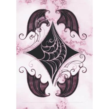 Imagem de SMOLbean Stylized Notebook Journal Multi Purpose Book, Lined Paper, 100 Pages, 10 x 7 inches: Design- Dragon wings and playing card Diamond pip symbol ... Glitz: INTERIOR THEME: All Things Adorable