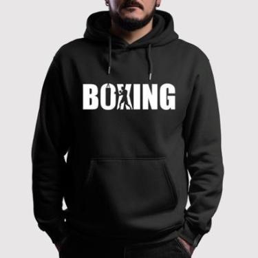 Imagem de Blusa de Moletom Canguru Com Capuz Box Flanelada Boxing-Masculino