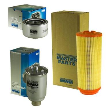 Imagem de Kit Filtro Ar Combustível Lubrificante S10 E Blazer 2.8 MWM 2000 a 200