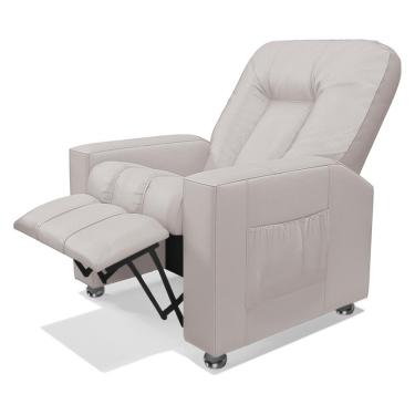 Imagem de Poltrona do Papai Reclinável Romeo F05 Facto Bege - Lyam Decor