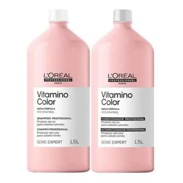 Imagem de Loreal Shampoo E Condicionador 1500Ml Vitamino Color