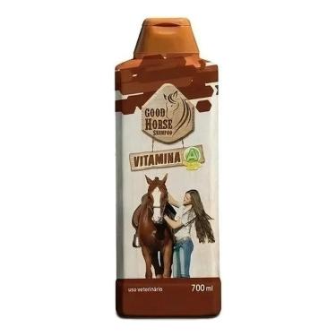 Imagem de 2X Shampoo Cabelos Fortes Cavalo Good Horse Vitamina A 700Ml