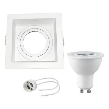 Imagem de Spot Embutir Dicroica Led Mr16 Recuado G 6500K Luz Branca 6.