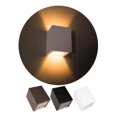 Imagem de Arandela Efeito 2 Focos Sem Friso B Preto 110V/220V  Bivolt 