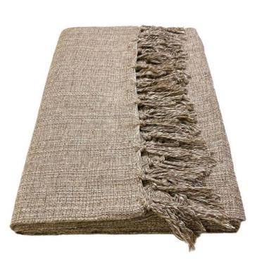 Imagem de Manta Para Sofá e Cama em Algodão 2,40x1,80 - Armarinho Silva, Caramel