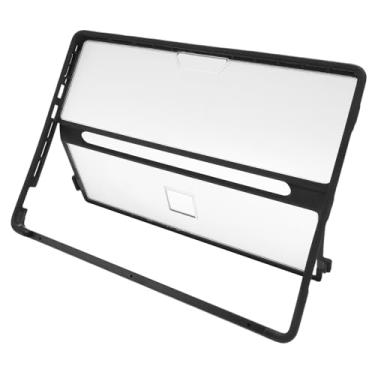 Imagem de Luqeeg Capa rígida para Pro 13 polegadas 11 10 9 8, à prova de choque com capa traseira transparente transparente, acesso total sem remoção, capa robusta tudo em um compatível com teclados tipo capa