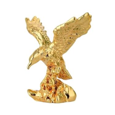 Imagem de Fenteer Estátua de águia, estatueta de animal, delicada, coleção, artesanato para presente, decoração de mesa, escultura de resina para sala de estar, Style a