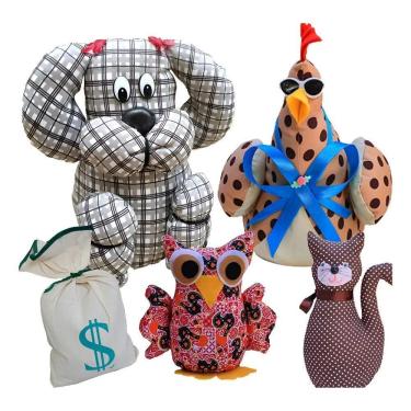 Imagem de Peso De Porta Aparador Calço Moderno Tecido Artesanal Apoio