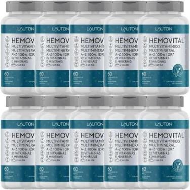 Imagem de Kit 10X Hemovital Multivitamínico - 60 Cápsulas - Lauton Nutrition-Masculino