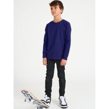 Imagem de Camiseta Básica Manga Longa Infantil Unissex-Unissex