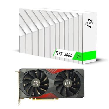 Imagem de 51RISC Placa de vídeo GeForce RTX 3060 12GB GDDR6 192-bit para jogos | PCIe 4.0 | Cooler de ventilador duplo | Pronto para Ray Tracing | Suporte DLSS 3 | Compatível com 4K e VR | Ideal para jogos