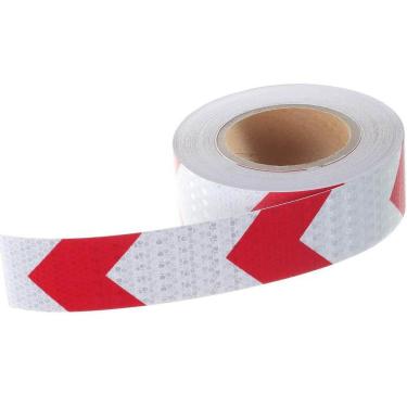 Imagem de Faixa Seta Refletiva 25 Metros Segurança Sinalizaçao Estrada Caminhao Bicicleta Automotivo Transito