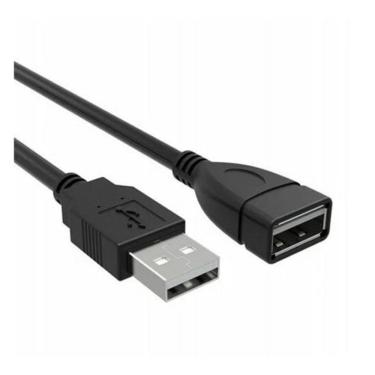 Imagem de Cabo Extensor Usb 2.0 AM + AF com 150cm Preto - 03507