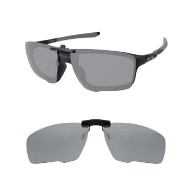 Imagem de HILEEN Óculos de sol polarizados com clipe para Oakley Crosslink Zero OX8080 58 mm para homens e mulheres proteção UV - prata