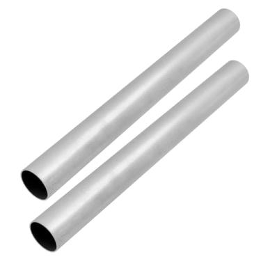 Imagem de Chinflly Tubo redondo de alumínio, diâmetro externo de 1 mm de espessura de parede 30 cm/11,81 polegadas, tubo de metal industrial oco sem costura de alumínio 6061 para móveis, projetos DIY, máquinas