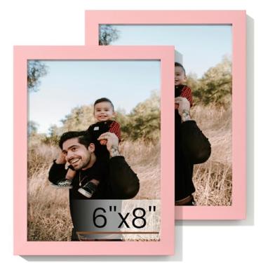 Imagem de Heimlove Conjunto de 2 porta-retratos 15,2 x 20,3 cm, molduras pretas para galeria de parede 15,2 x 20,3 cm, suporte de parede ou mesa para documento de certificado