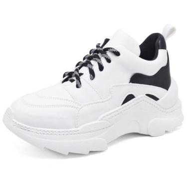 Imagem de Tênis Sneaker Chunky Pires Shoes com Cadarço Detalhado Recortes e Sola