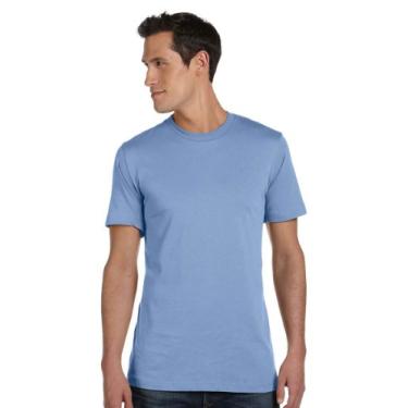 Imagem de Camiseta Bella + Canvas unissex Heather CVC (3001CVC), Ocean Blue, X-Small